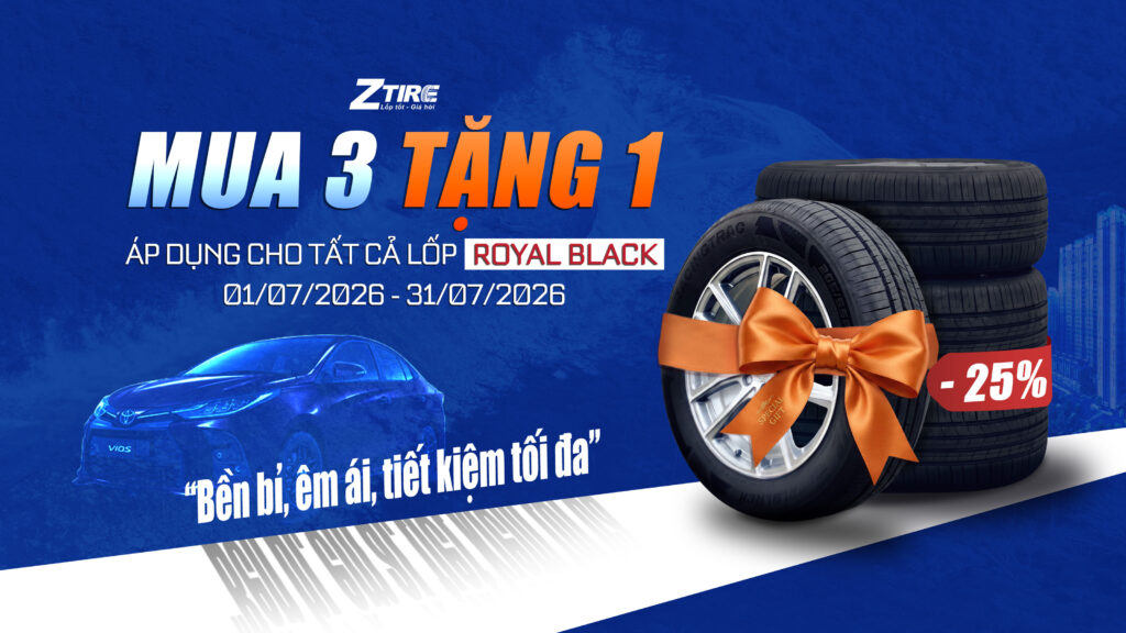Ưu đãi Royal Black tháng 07/2026: Mua 3 tặng 1, áp dụng tất cả size